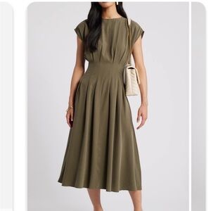 Nordstrom Olive Midi Dress